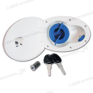 Bocchettoneacqua "Bravo" Ø 35 bianco con chiavi