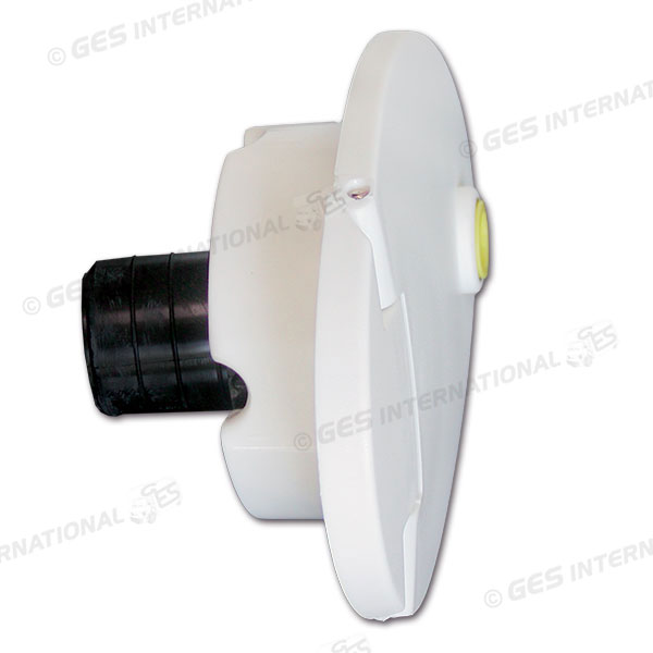 Bocchettoneacqua "Bravo" Ø 35 bianco con chiavi