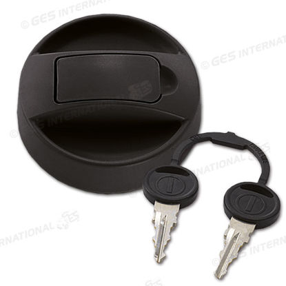 Tappo nero Zadi con sportellino con cilindretto e chiavi