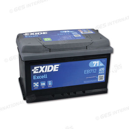 Batteria di Avviamento Exide EB 712 Excell LB3 12V 71 Ah