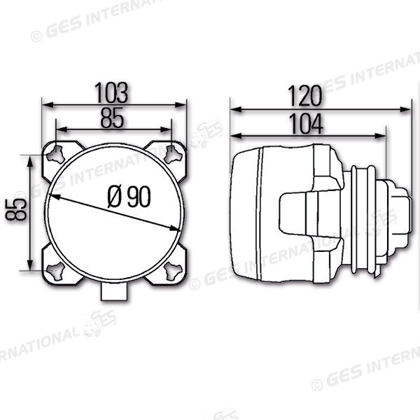 Proiettore di profondità con posizione