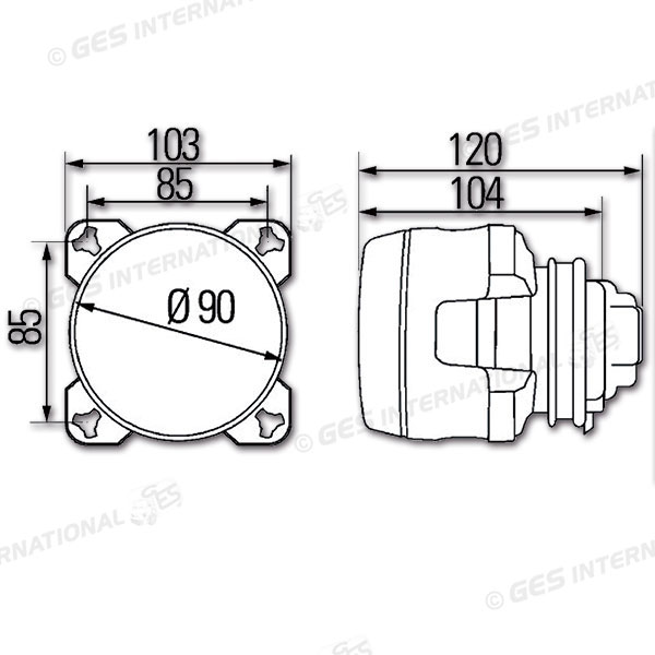 Proiettore di profondità senza posizione
