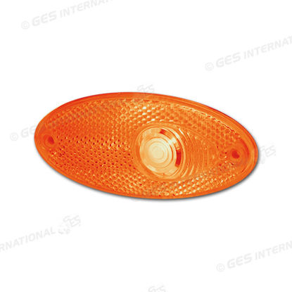 Luce di ingombro ovale laterale arancio