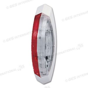 Luce ingombro bifacciale base bianca