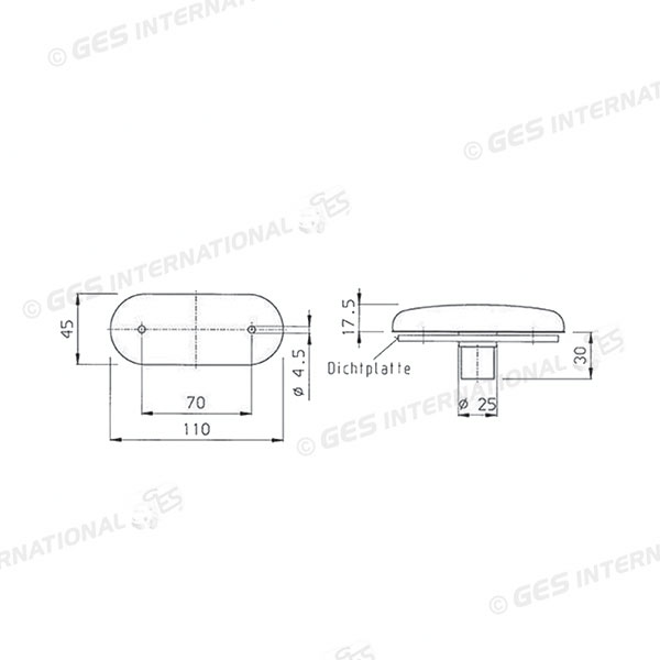 Luci di Ingombro Anteriore a Lampadina per Camper