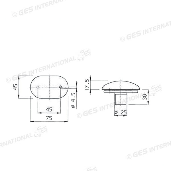 Luci di Ingombro Anteriore a Lampadina per Camper