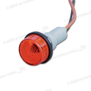 Indicatore direzione tondo arancio