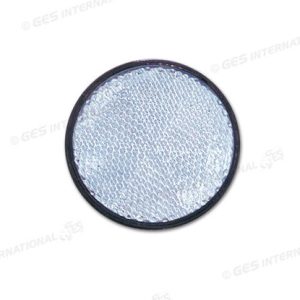 Catadiottro Ø 60 bianco con adesivo