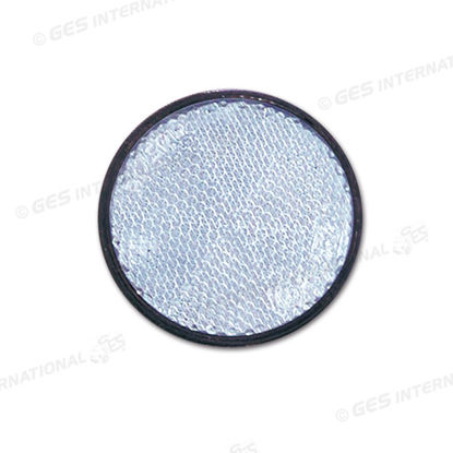 Catadiottro Ø 60 bianco con adesivo