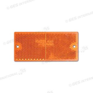 Catadiottro 90x40 mm con fori arancione