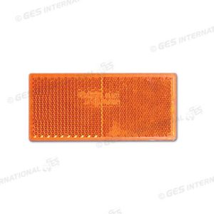 Catadiottro 90x40 mm adesivo arancione