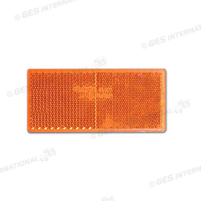 Catadiottro 90x40 mm adesivo arancione