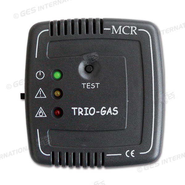 Rilevatore fughe gas TrioGas trivalente grigio da pannello