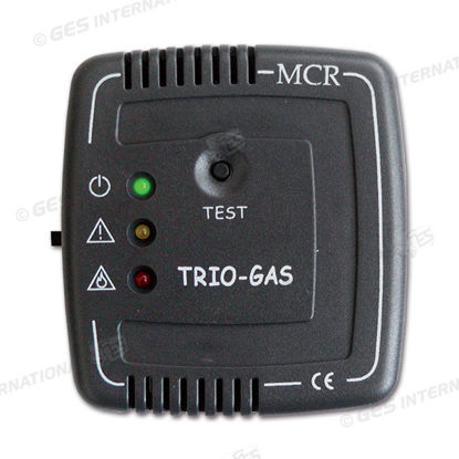 Rilevatore fughe gas TrioGas trivalente grigio da pannello