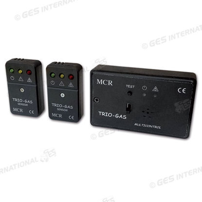 Rilevatore fughe gas TrioGas 3 grigio con 2 sensori esterni