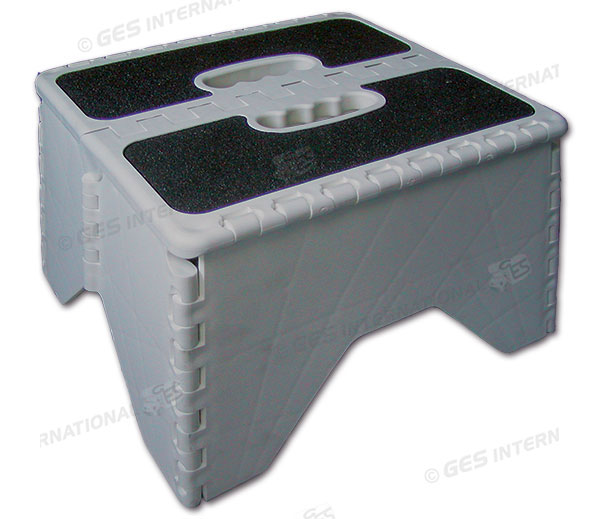 Gradino pieghevole grigio