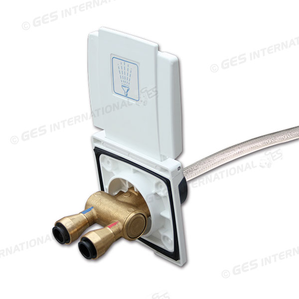 Doccia esterna con miscelatore tubo 2 m