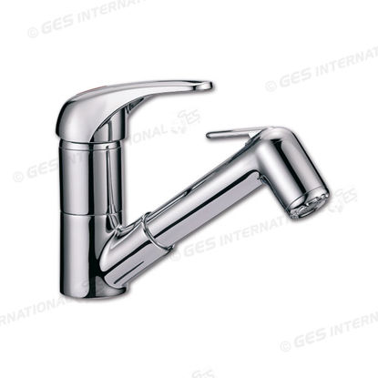 Miscelatore con doccetta e canna girevole