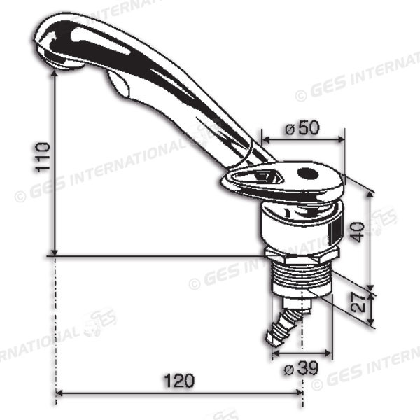 Miscelatore senza microinterruttore, per foro Ø39