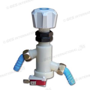 Rubinetto sottotavolo con switch bianco