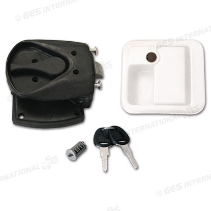 Serratura Protek bianca completa con scrocco