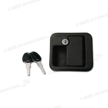 Maniglia esterna nera con chiavi per Protek con scrocco