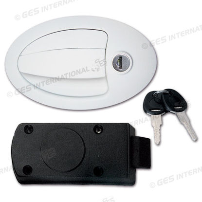 Serratura per con cilindretto e chiavi