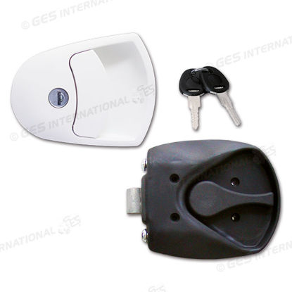 Serratura bianca CEE M1 completa