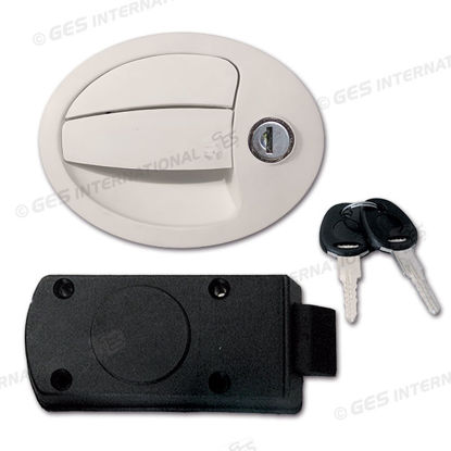 Serratura ovale completa