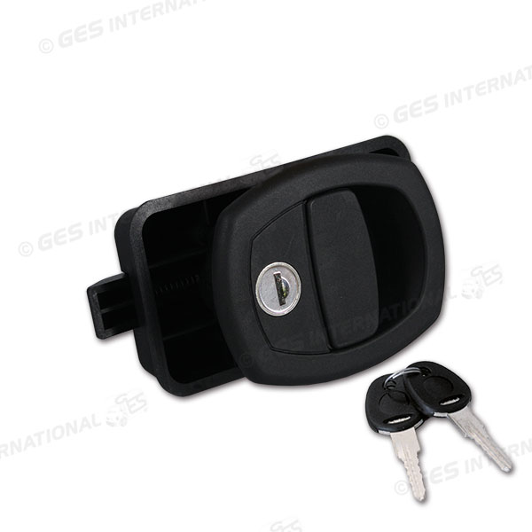 Serratura NANO nera c/cil e chiavi