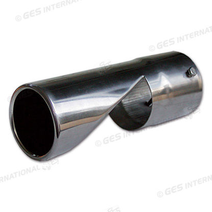 Terminale di scarico cromato Ø 76mm