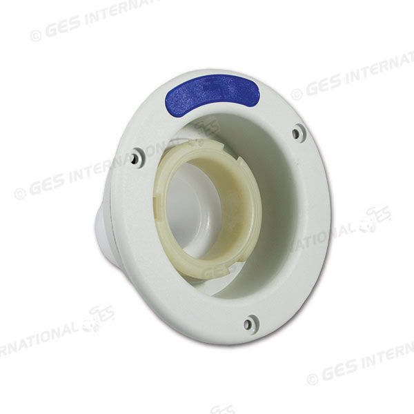 Bocchettone acqua bianco FIAT Ø 40 mm con targhetta acqua blu