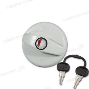 Tappo bocchettone bianco FIAT con cilindretto e chiavi ZADI