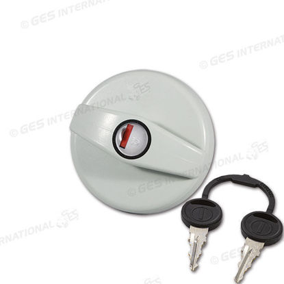 Tappo bocchettone bianco FIAT con cilindretto e chiavi ZADI