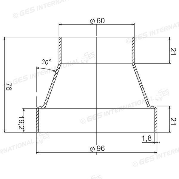 Raccordo adattatore per aspiratore