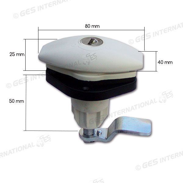 Serratura Gavone 1204 Bianca