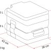 Wc portatile Bi Pot 34 per Camper Fiamma