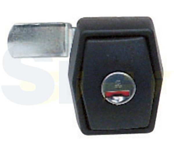 Serratura Push per Portellone Bianca con Rotore e Chiavi