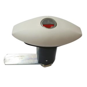 Serratura Portellone Bianca Chiusura a Paletto a Vite Push