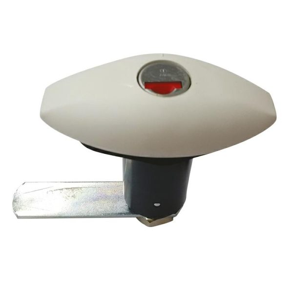 Serratura Portellone Bianca Chiusura a Paletto a Vite Push