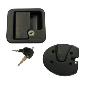 Serratura Antiscasso Nera con Rotore e Coppia Chiavi