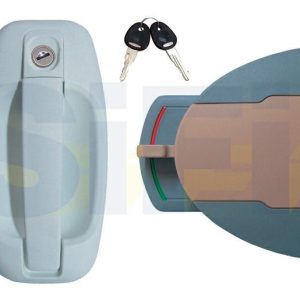 PROTEK-Serratura Bianca per Porte con Parte Int. Pro Tek