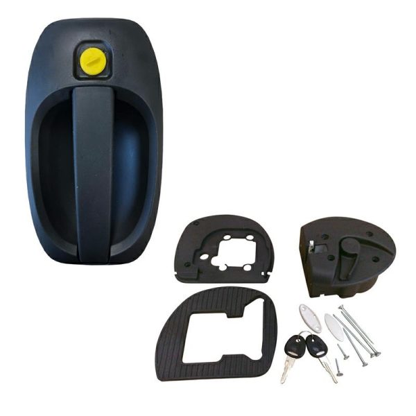 SMART - Serratura nera/Maniglia Nera con Cilindri/Chiavi