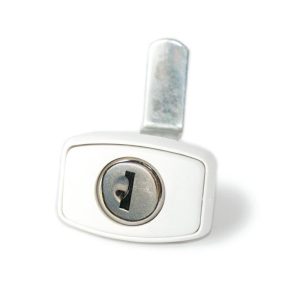 30097-10_0_ori.jpeg Serratura in Metallo con Cornice in Plastica Bianca