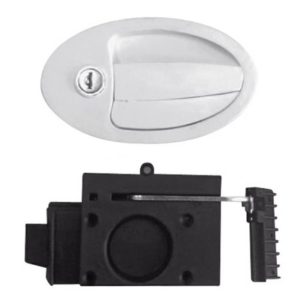 Serratura Flap-Lock Fish Bianca con Gancio di Sicurezza