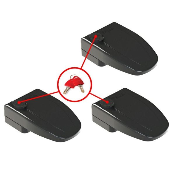 Serratura 3 Safe Door Nero per Camper Fiamma