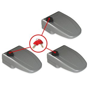 Serratura 3 Safe Door Grigio per Camper Fiamma