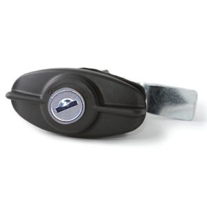 Serratura Nera Chiusura a Paletto a Vite per Portelloni