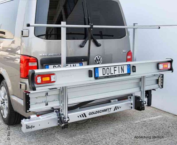 Portamoto Van/Furgonato DOLFIN Goldschmitt 1 Moto + 1 Bici con Rampa Incorporata