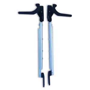 Coppia Braccetti a Scatto DX/SX 300/400 mm con Maniglie per Finestre Polyplastic